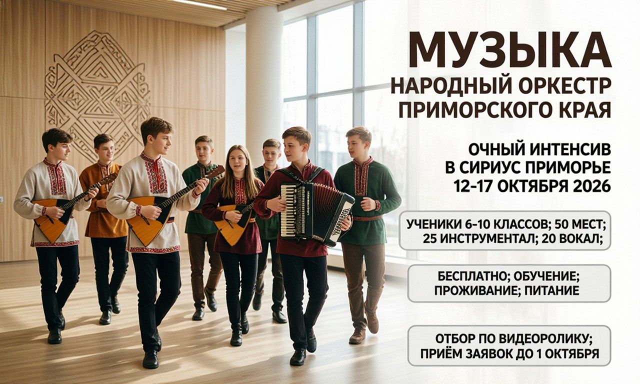 Очная программа-интенсив "Музыка - Народный оркестр Приморского края"